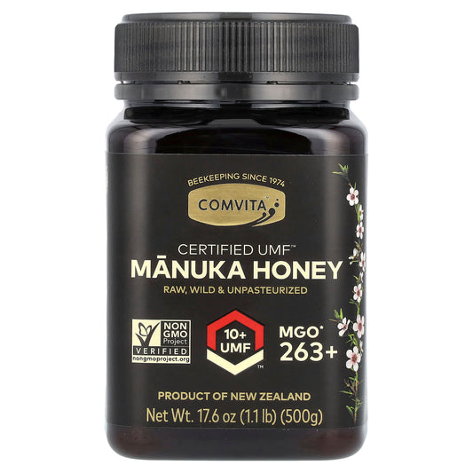 Comvita-Raw Manuka Honey-Certified UMF 10+ (MGO 263+)-17.6 oz (500 g)