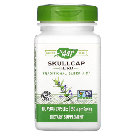 Nature's Way-Skullcap Herb-850 mg-100 Vegan Capsules (425 mg per Capsule)