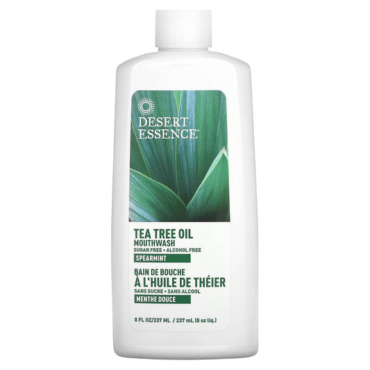 Desert Essence-Tea Tree Oil Mouthwash-Spearmint -8 fl oz (237 ml)