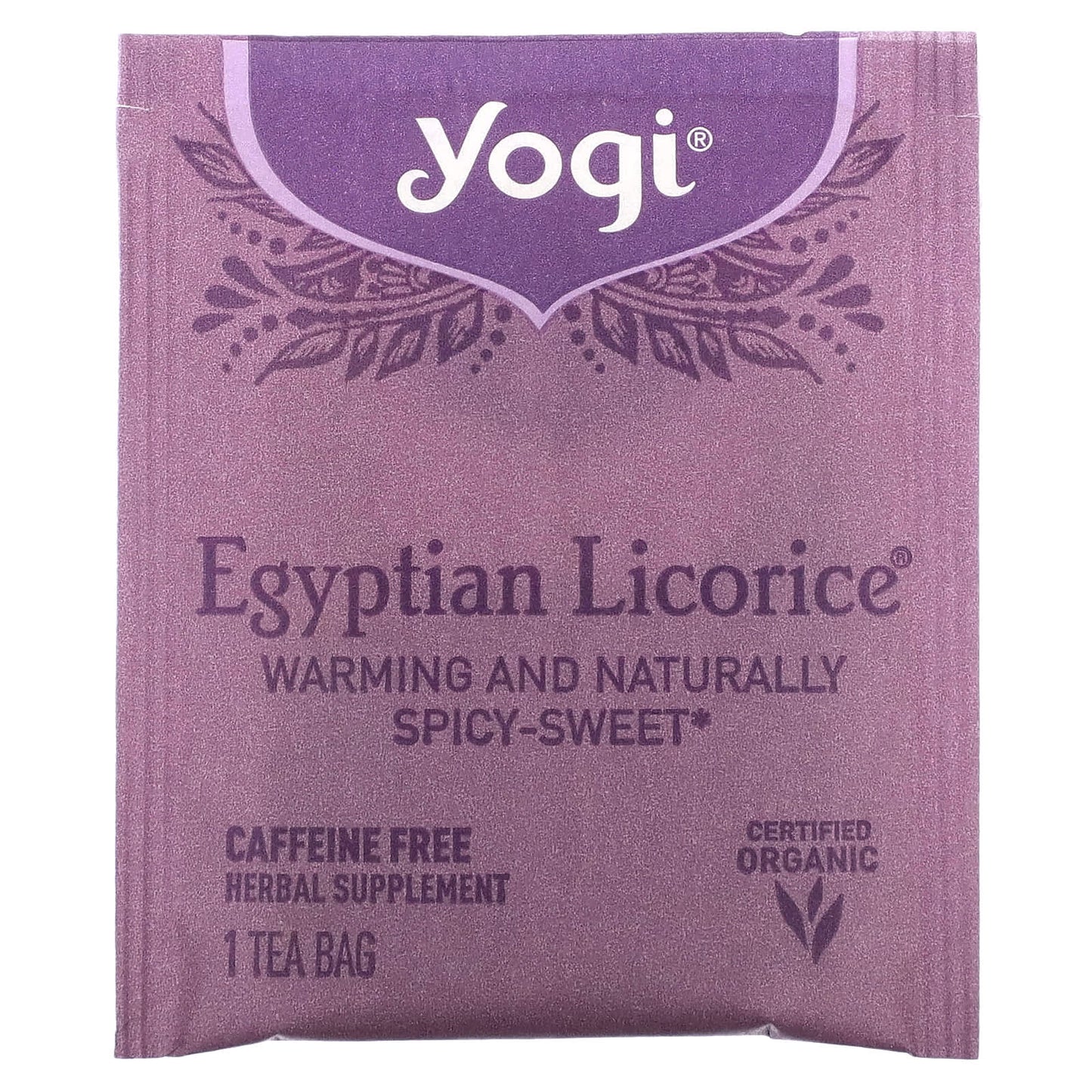 Yogi Tea, Egyptian Licorice, Caffeine Free, 16 Tea Bags, 1.27 oz (36 g)