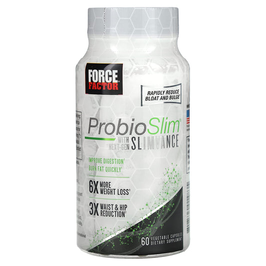 Force Factor-ProbioSlim with Next-Gen Slimvance-60 Vegetable Capsules