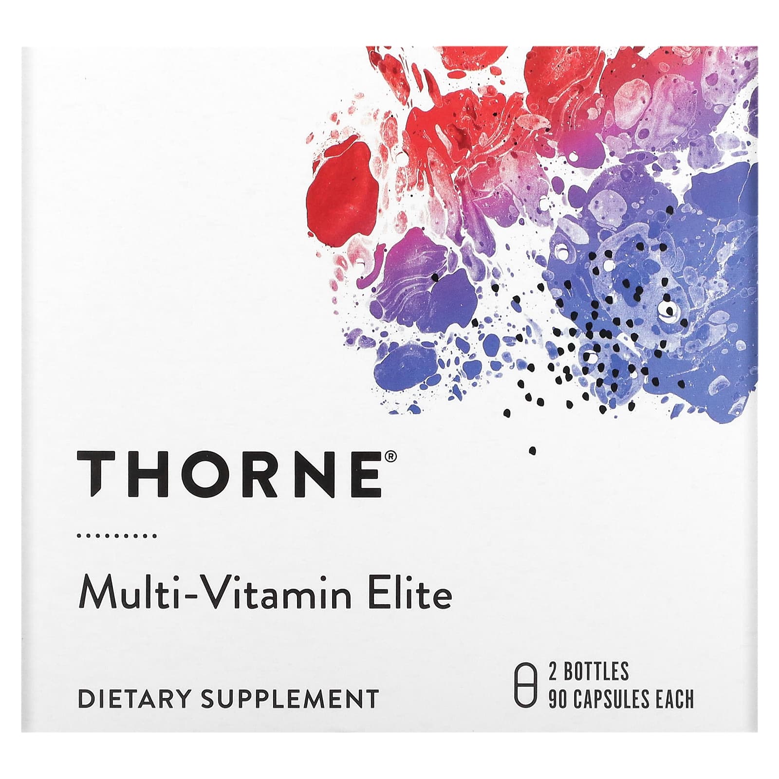 Thorne-Multi-Vitamin Elite-A.M. & P.M.-2 Bottles-90 Capsules Each