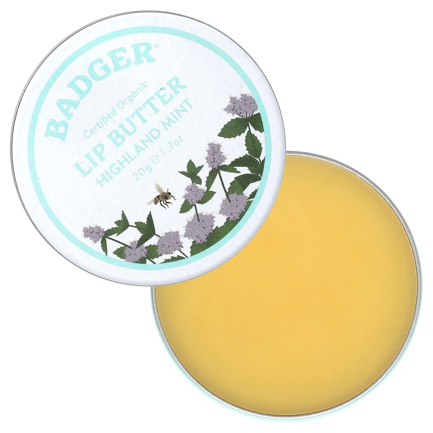 Badger Company, Lip Butter, Highland Mint, 0.7 oz (20 g)