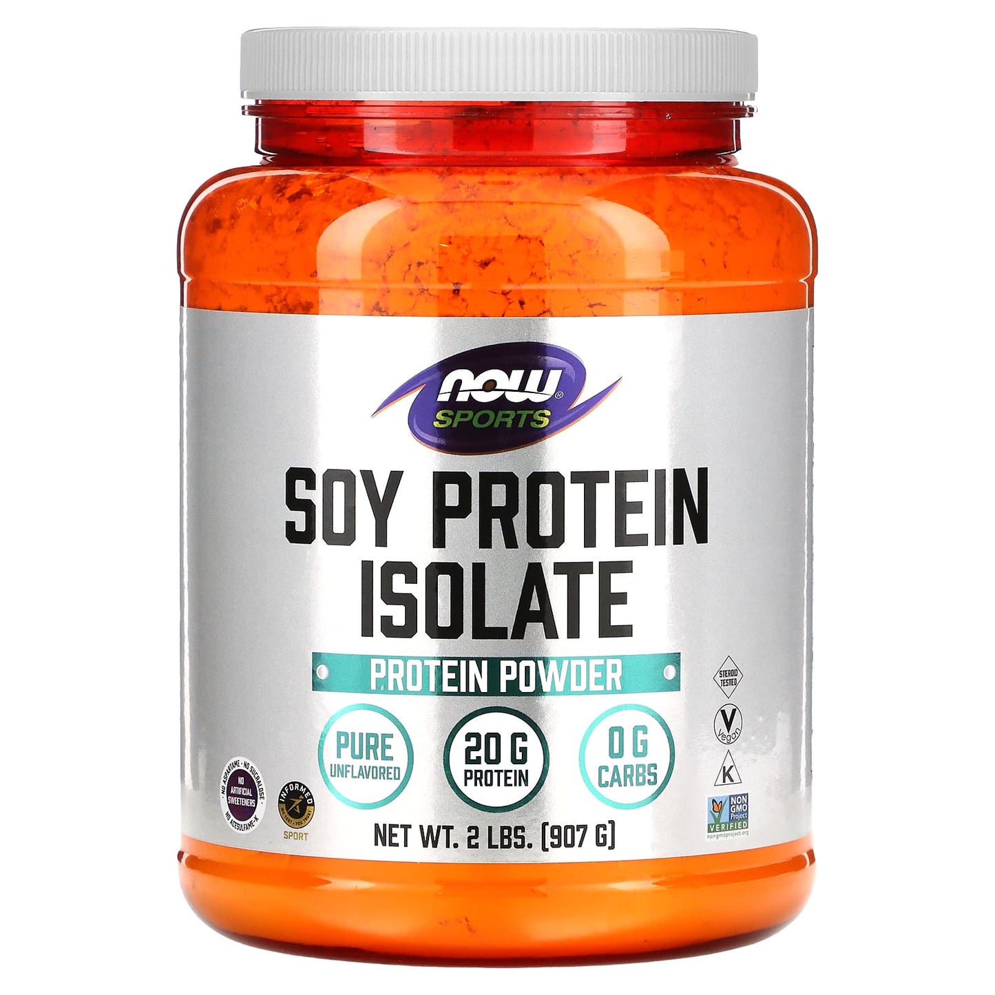 NOW Foods-Sports-Soy Protein Isolate-Pure Unflavored-2 lbs (907 g)