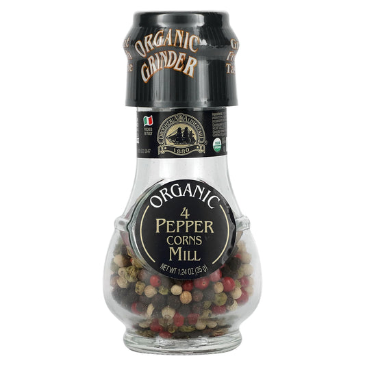 Drogheria & Alimentari-Organic 4 Peppercorns Mill-1.24 oz (35 g)