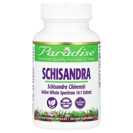 Paradise Herbs-Schisandra-60 Vegetarian Capsules