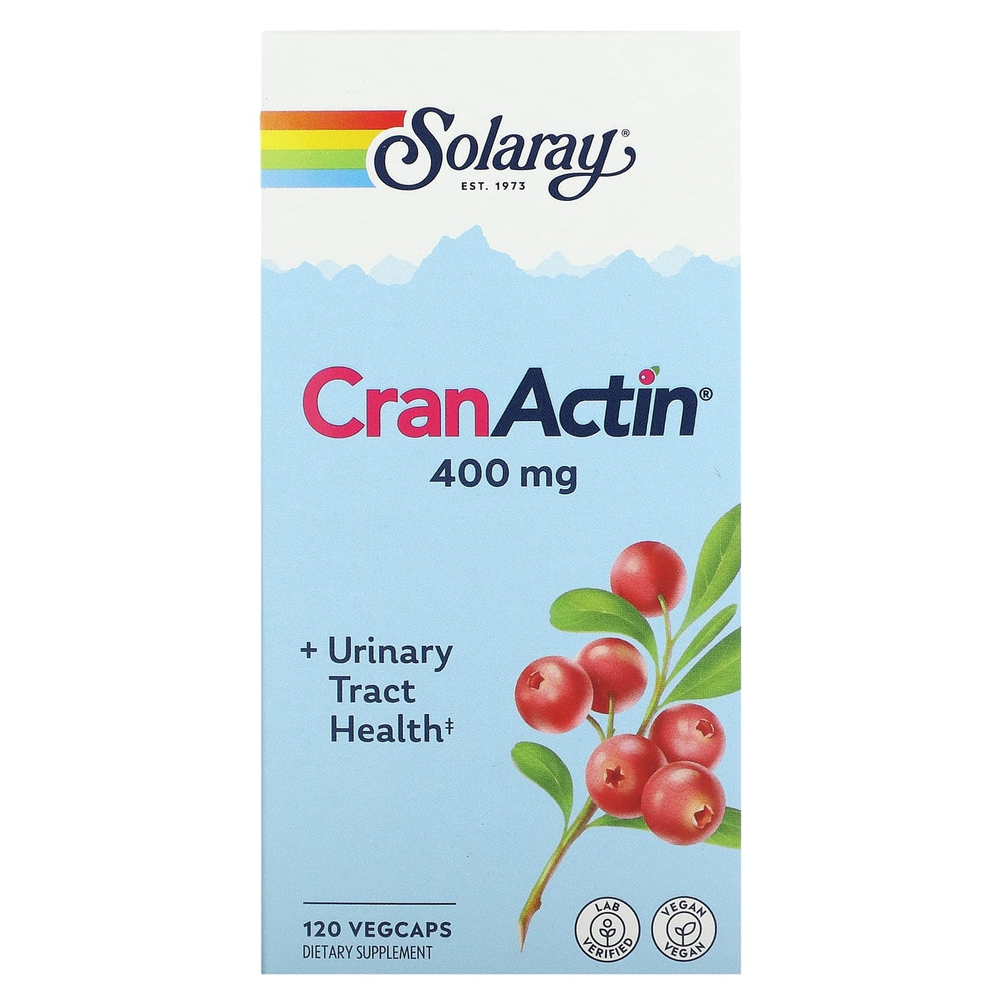 Solaray-CranActin-Urinary Tract Health-400 mg-120 VegCaps