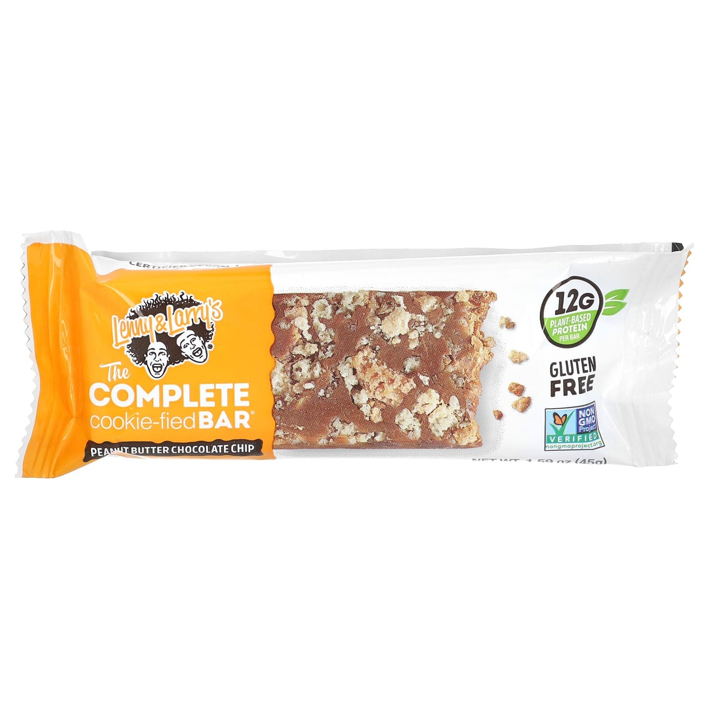 Lenny & Larry's, The Complete Cookie-fied Bar, Peanut Butter Chocolate Chip, 9 Bars, 1.59 oz (45 g) Each