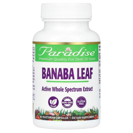 Paradise Herbs-Banaba Leaf-60 Vegetarian Capsules