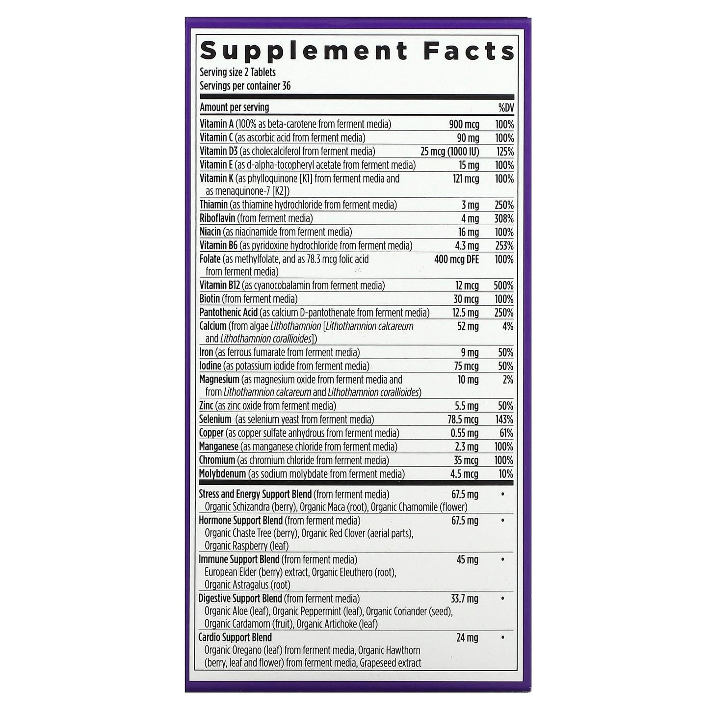 New Chapter, Women's Advanced Multivitamin, 72 Vegetarian Tablets