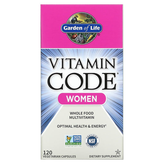 Garden of Life-Vitamin Code-Whole Food Multivitamin for Women-120 Vegetarian Capsules