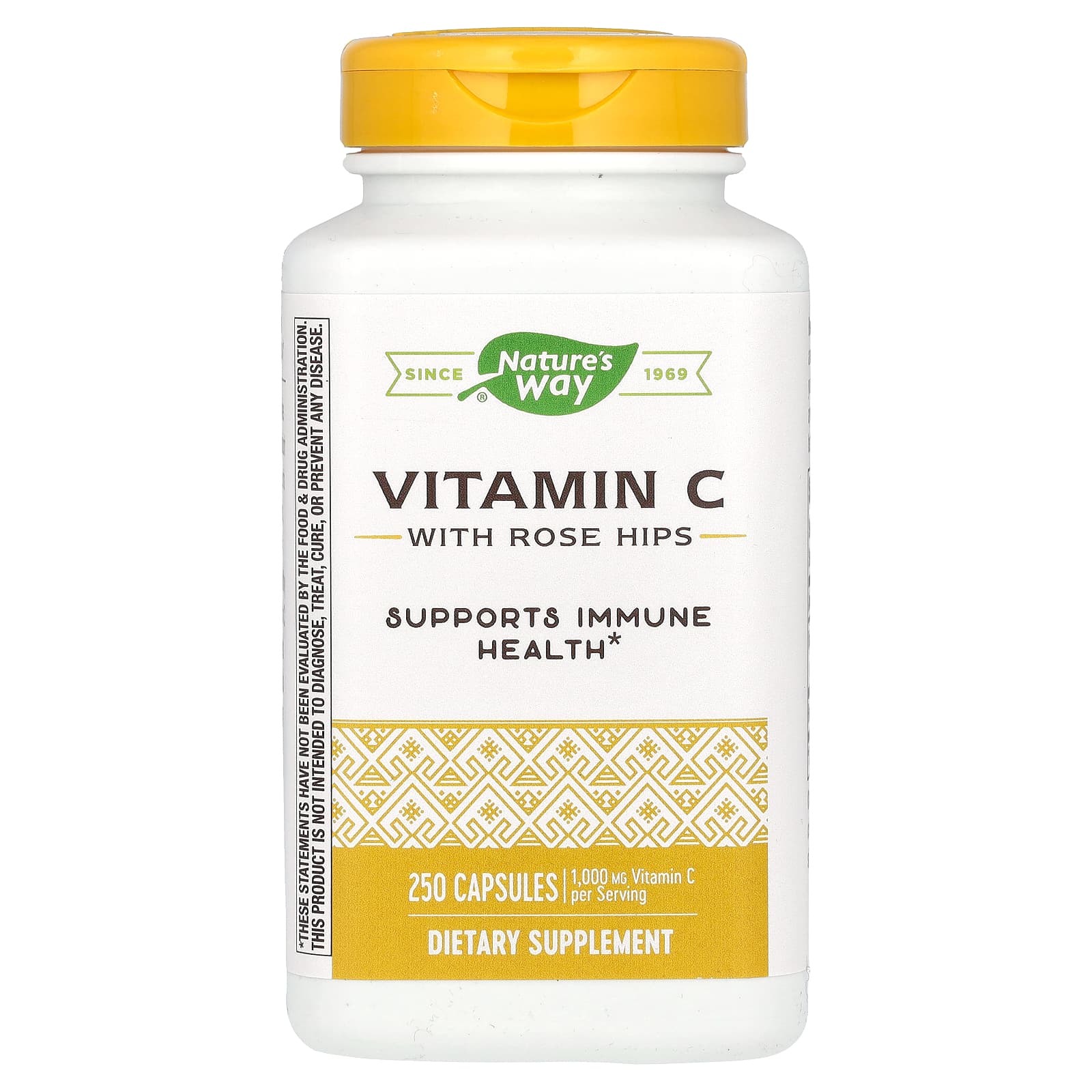 Nature's Way-Vitamin C with Rose Hips-1,000 mg-250 Capsules (500 mg per Capsule)