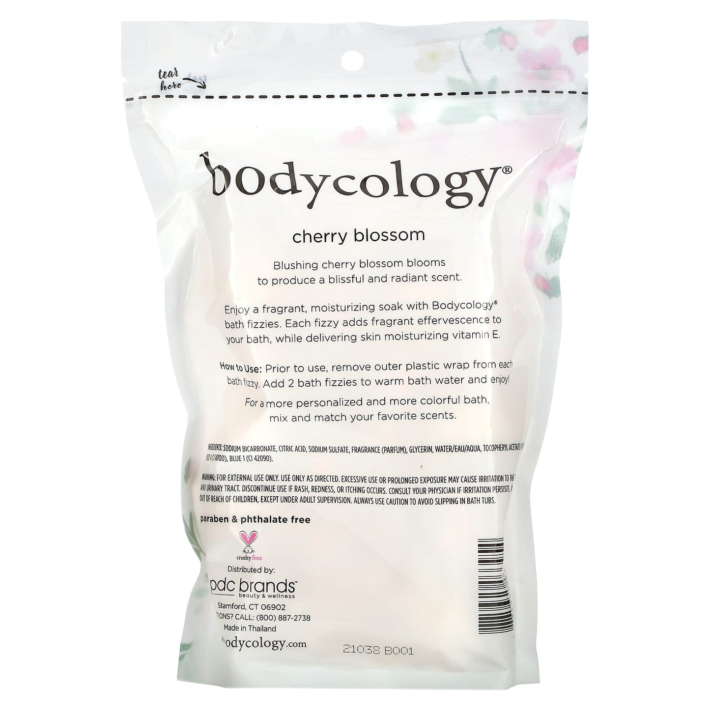 Bodycology, Cherry Blossom, 8 Bath Fizzies, 2.1 oz (60 g)