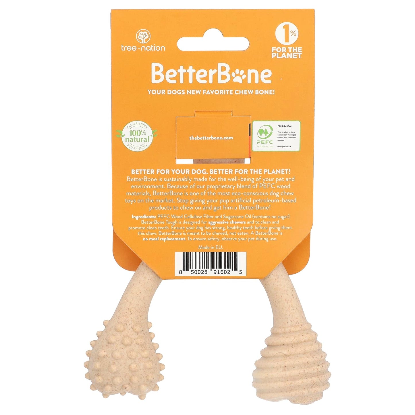 BetterBone, Tough Chew Bone, Small, 1 Toy