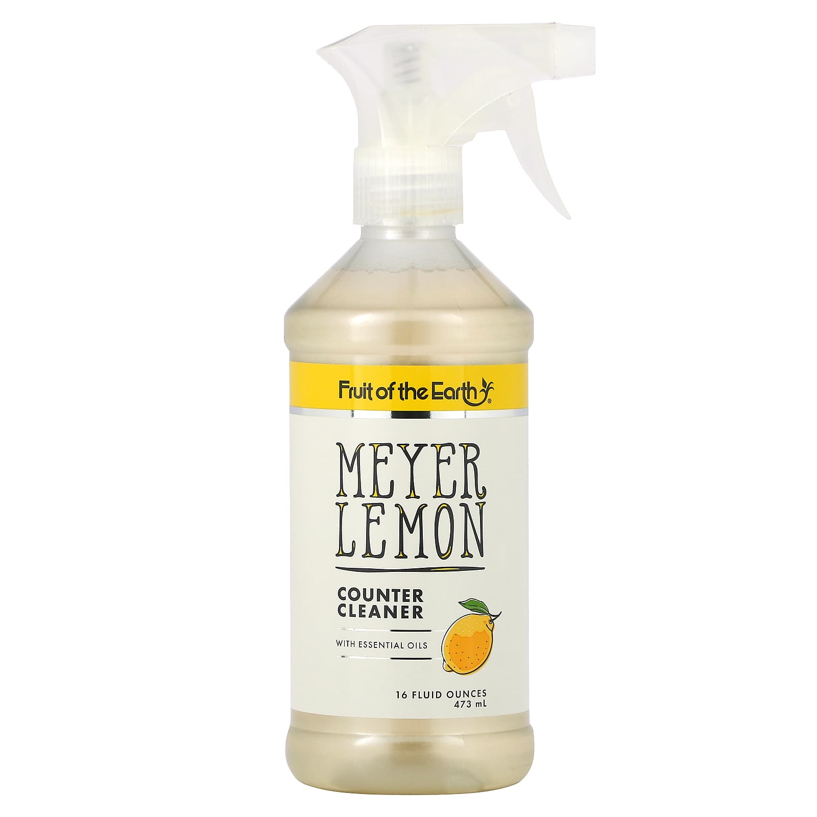 Fruit of the Earth-Meyer Lemon Counter Cleaner-16 fl oz (473 ml)