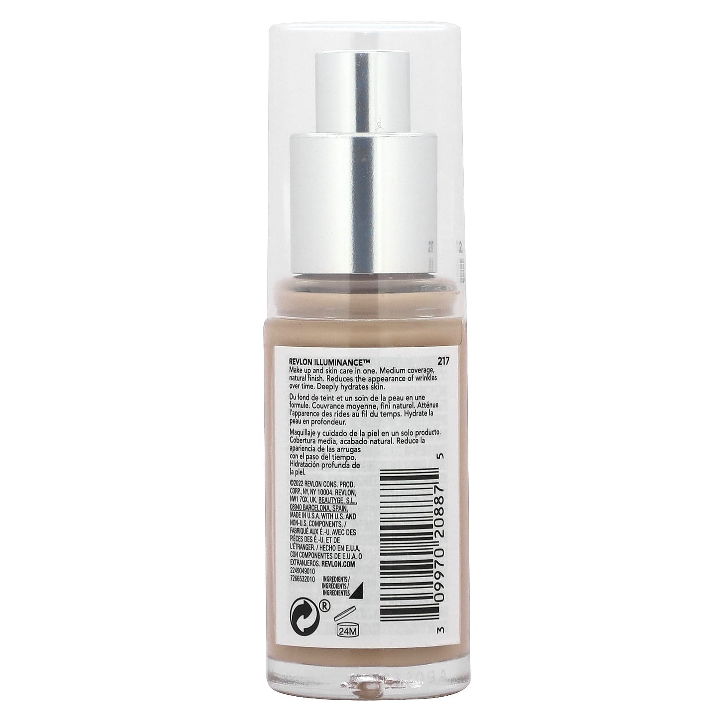 Revlon, Illuminance, Skin-Caring Foundation, 217, 1 fl oz (30 ml)