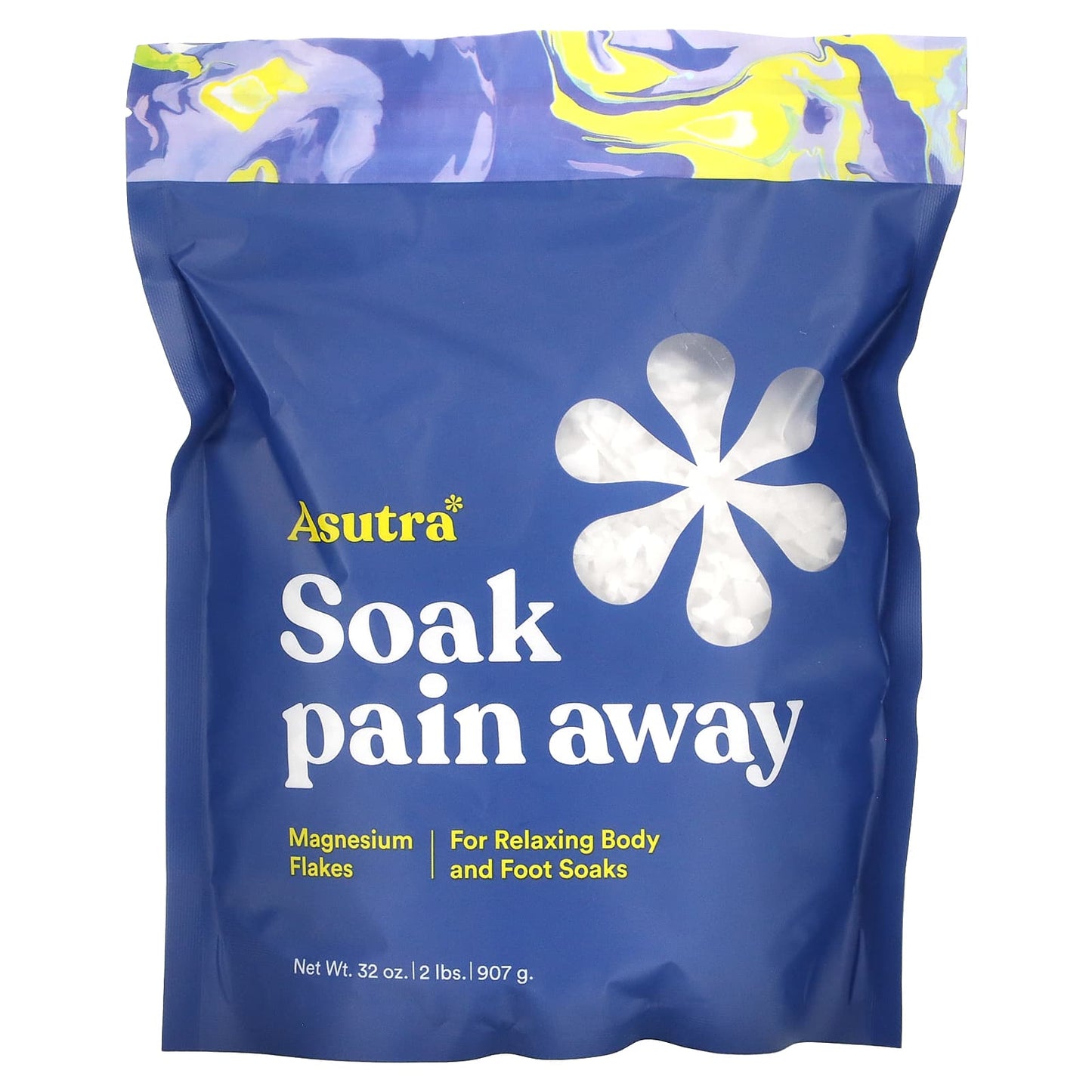 Asutra-Soak Pain Away-Magnesium Flakes-2 lbs (907 g)