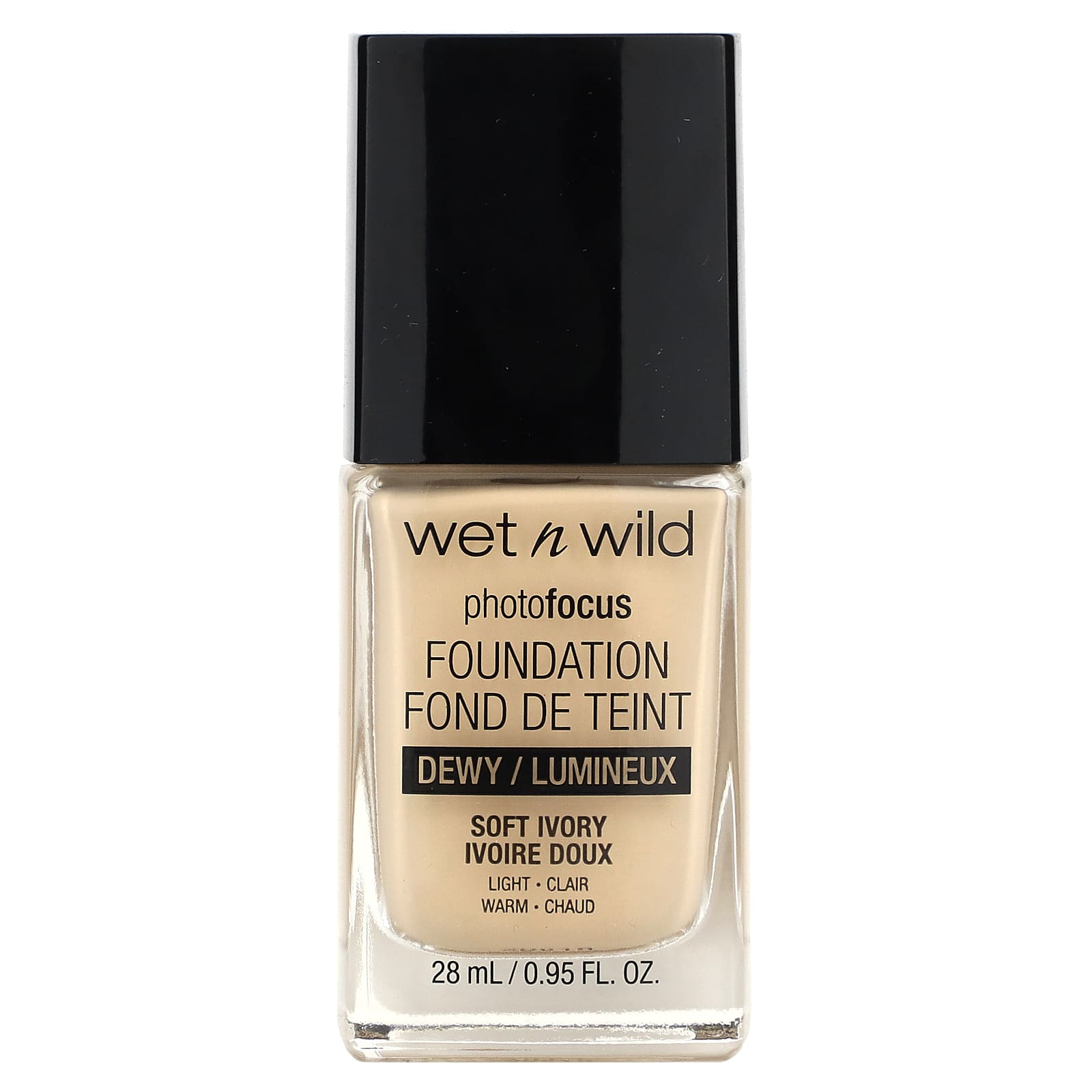 wet n wild-PhotoFocus-Foundation-Dewy-Soft Ivory-0.95 fl oz (28 ml)