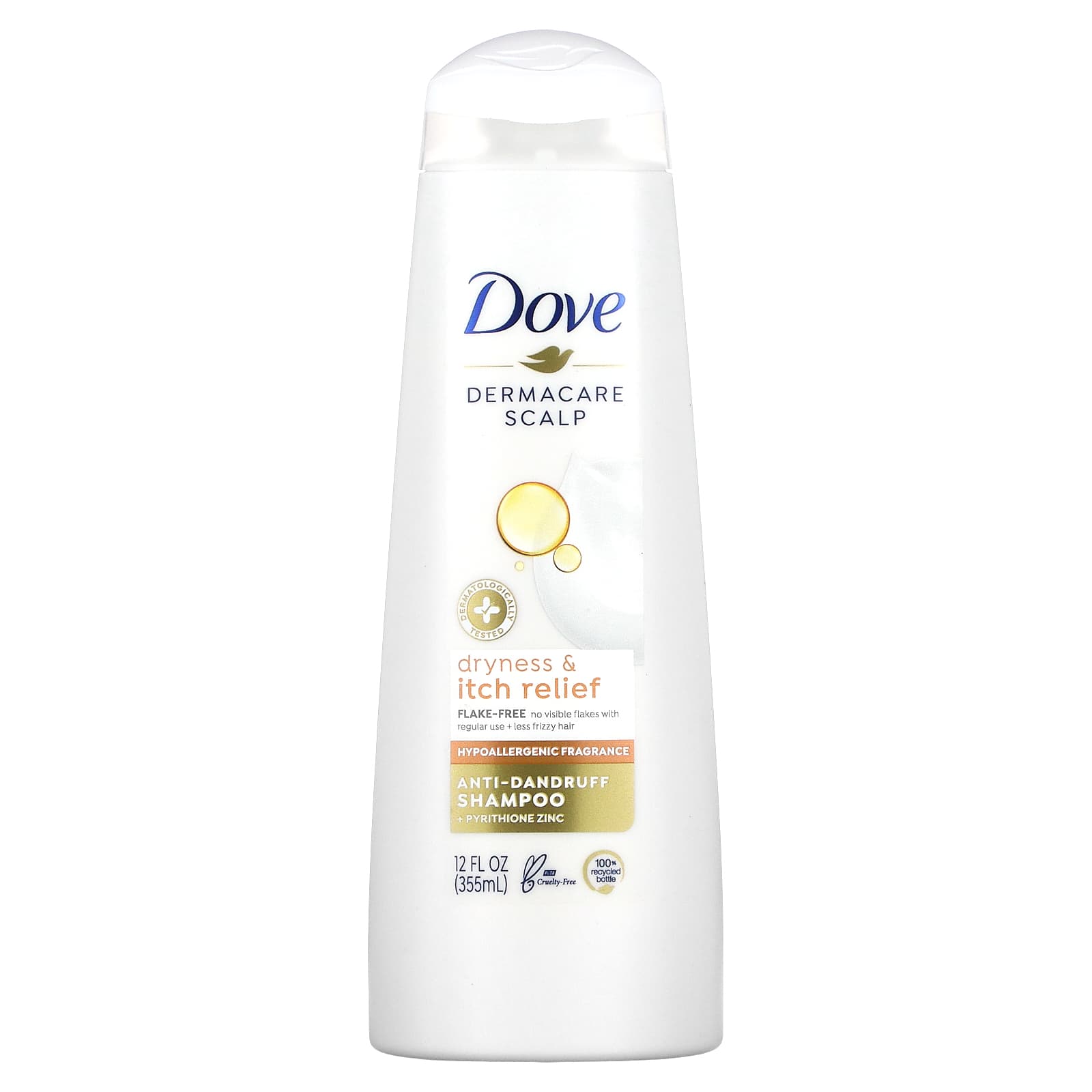 Dove-Dermacare Scalp-Anti-Dandruff Shampoo-Dryness & Itch Relief-12 fl oz (355 ml)