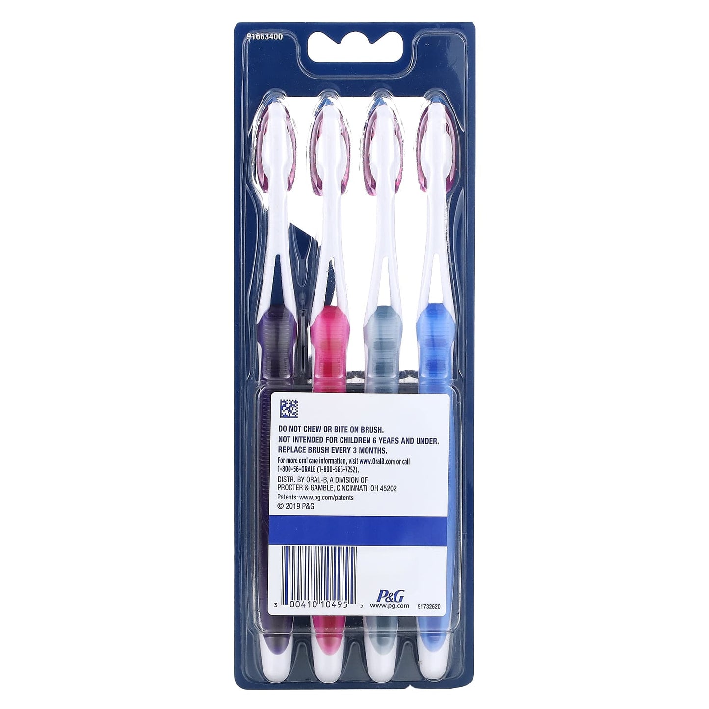 Oral-B, Pro-Flex Toothbrushes, Soft, 4  Toothbrushes