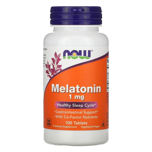 NOW Foods-Melatonin-1 mg-100 Tablets