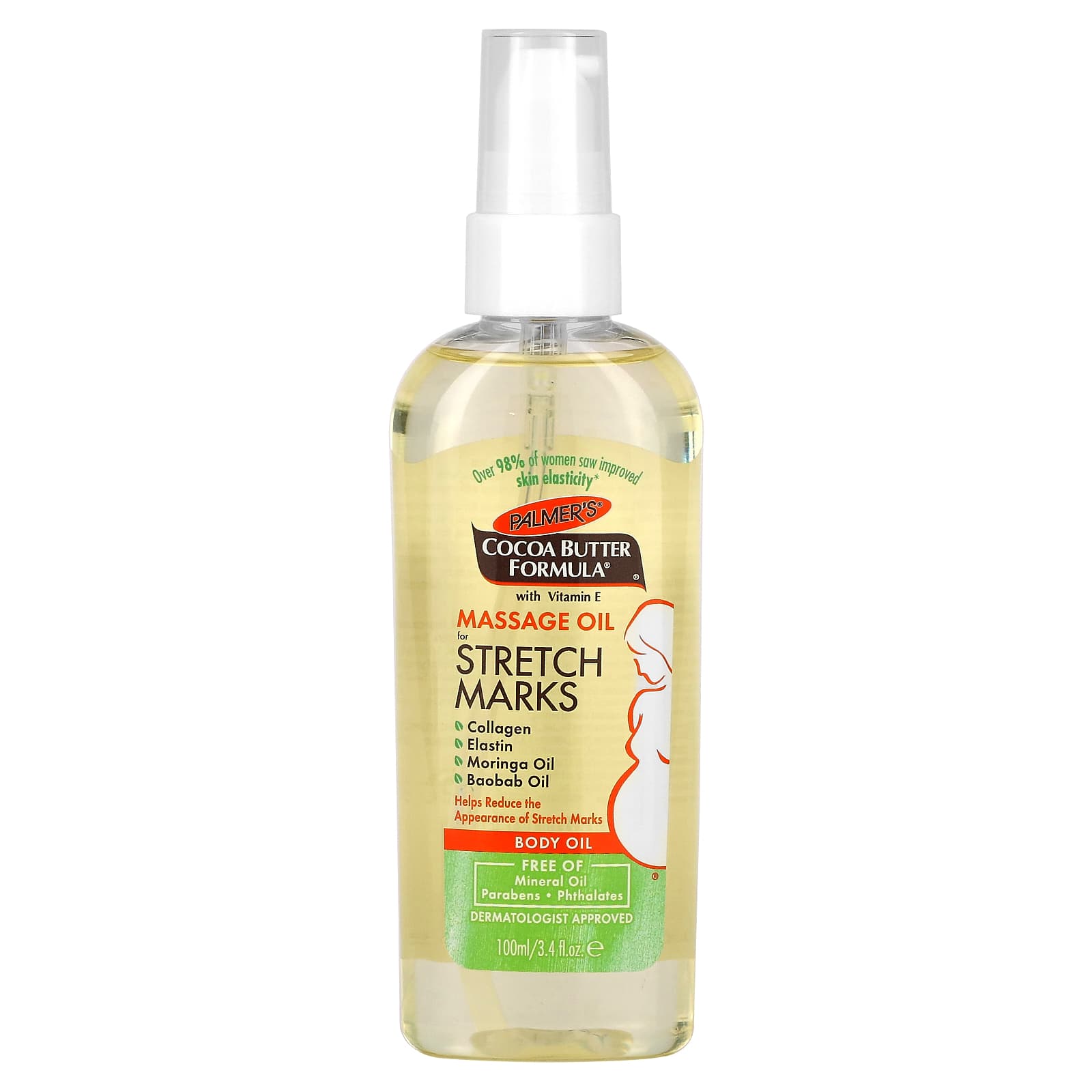 Palmer's-Cocoa Butter Formula-Massage Body Oil for Stretch Marks-3.4 fl oz (100 ml)