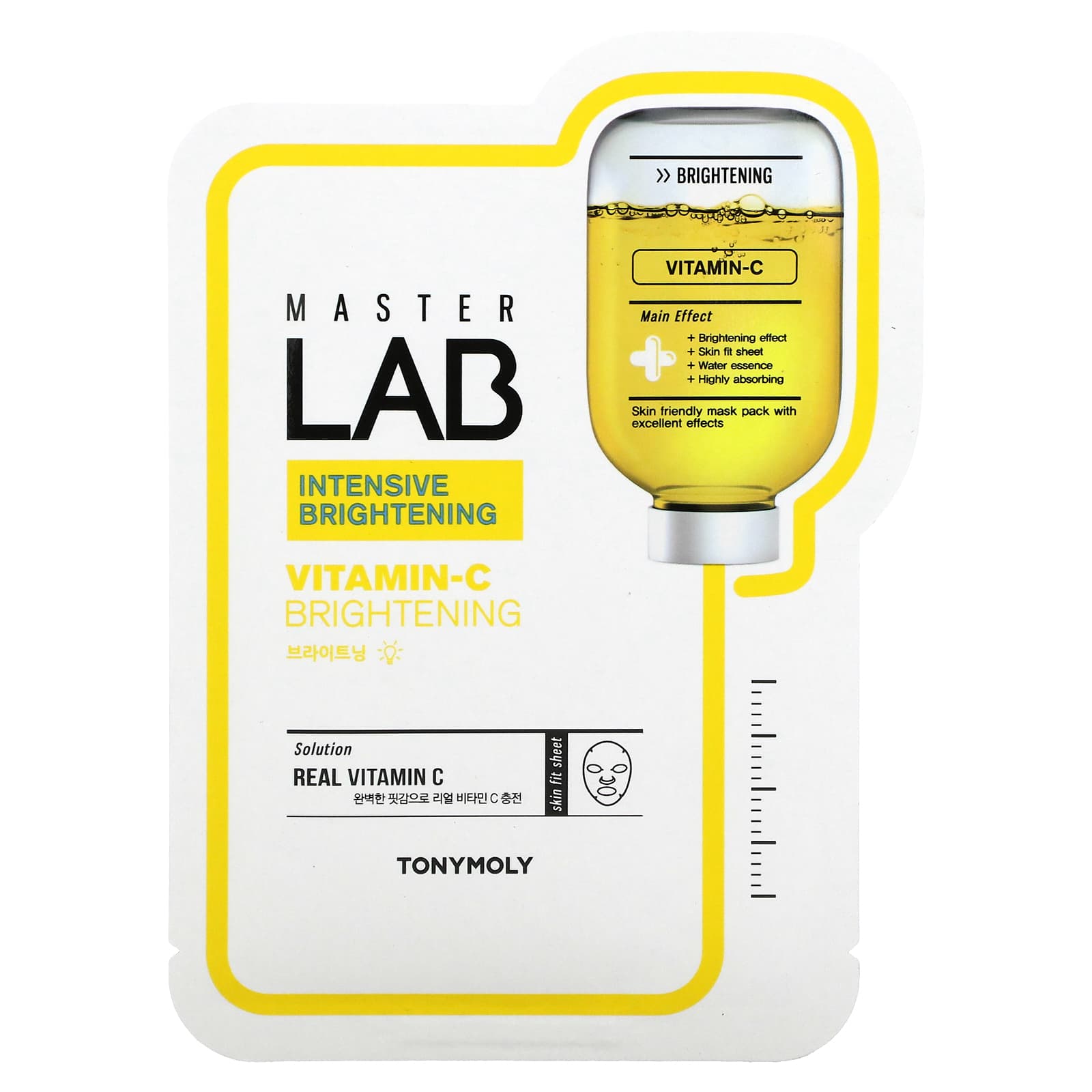 Tony Moly-Master Lab-Vitamin-C Brightening Beauty Mask-1 Sheet-19 g