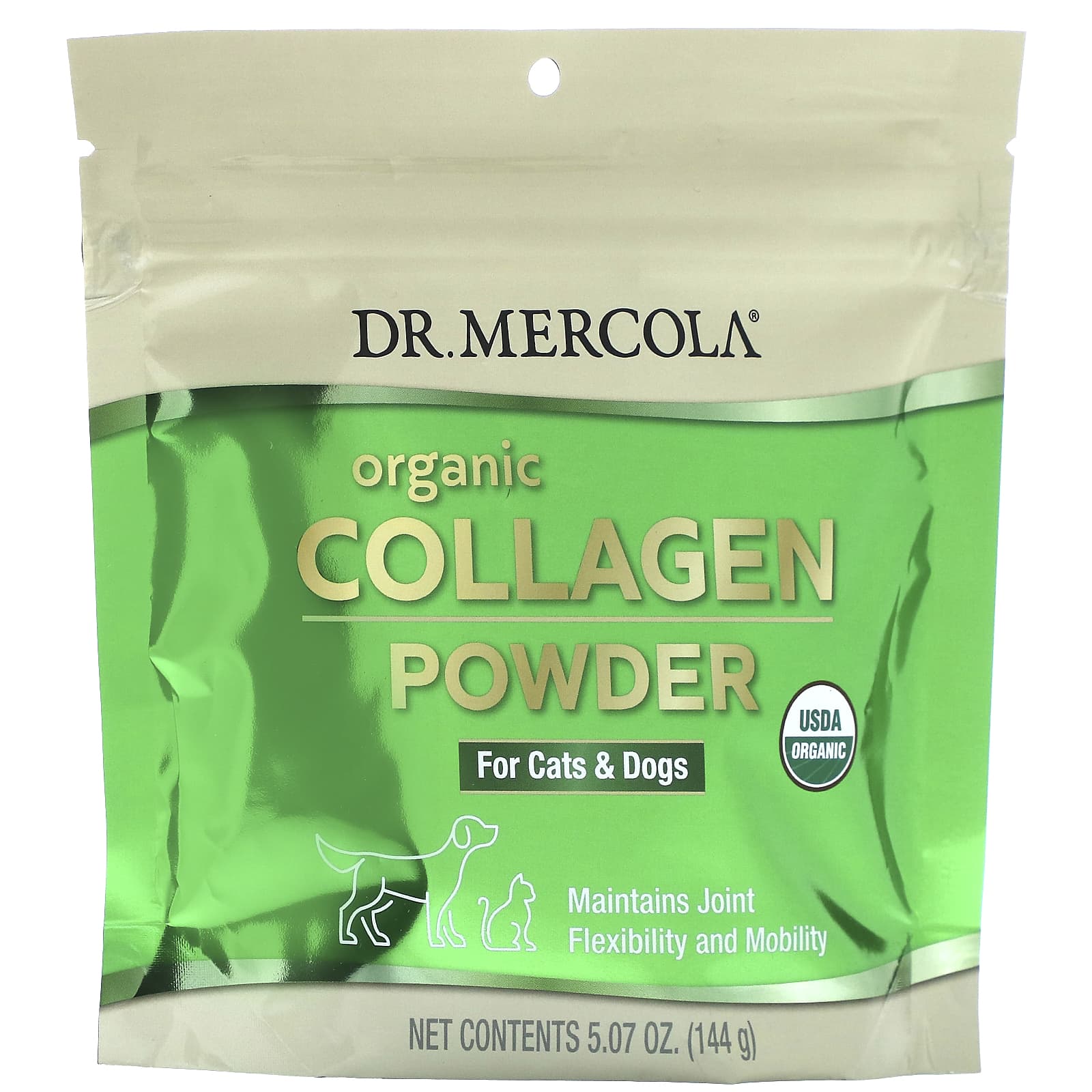 Dr. Mercola-Organic Collagen Powder-For Cat & Dogs-5.07 oz (144 g)