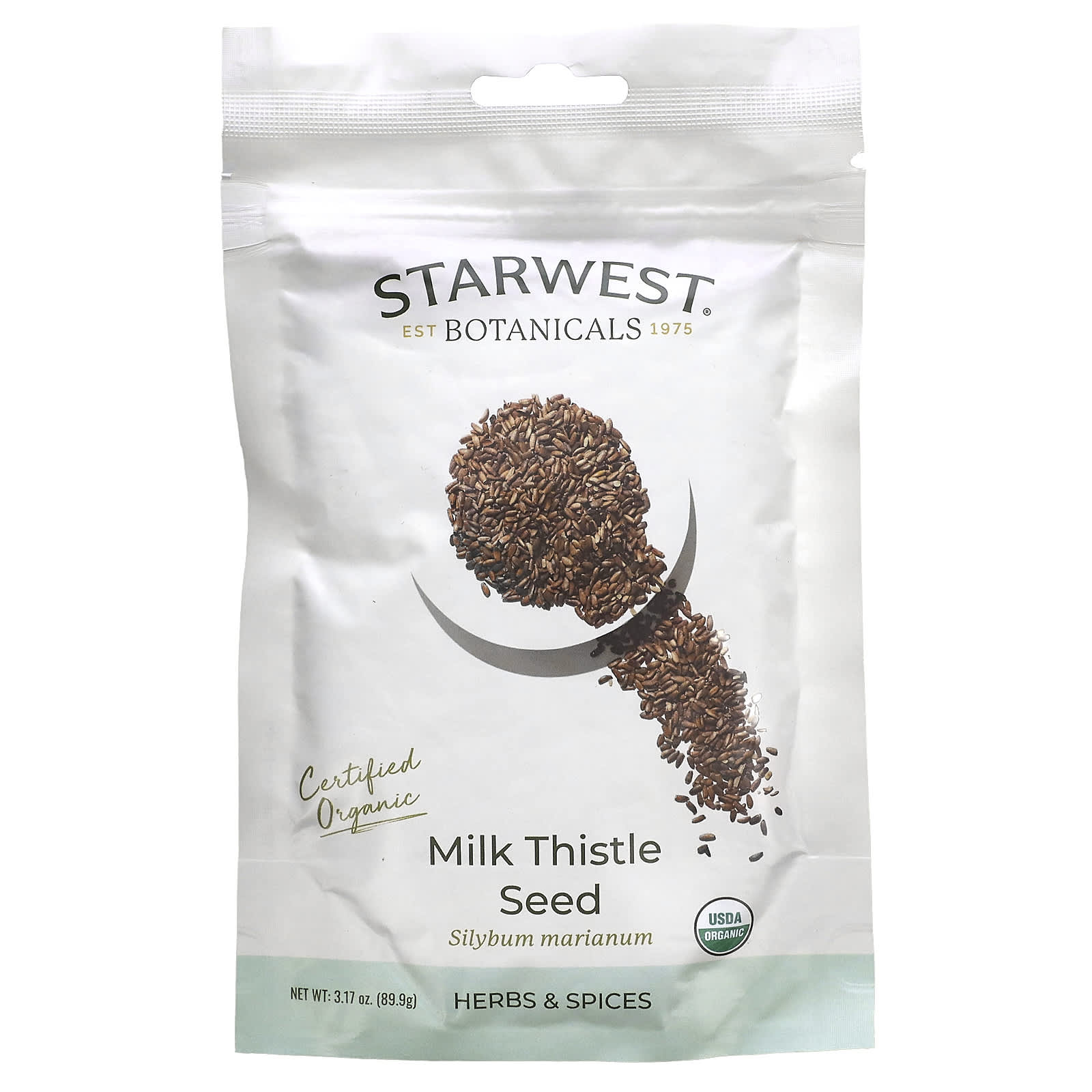 Starwest Botanicals-Organic Milk Thistle Seed-3.17 oz (89.9 g)