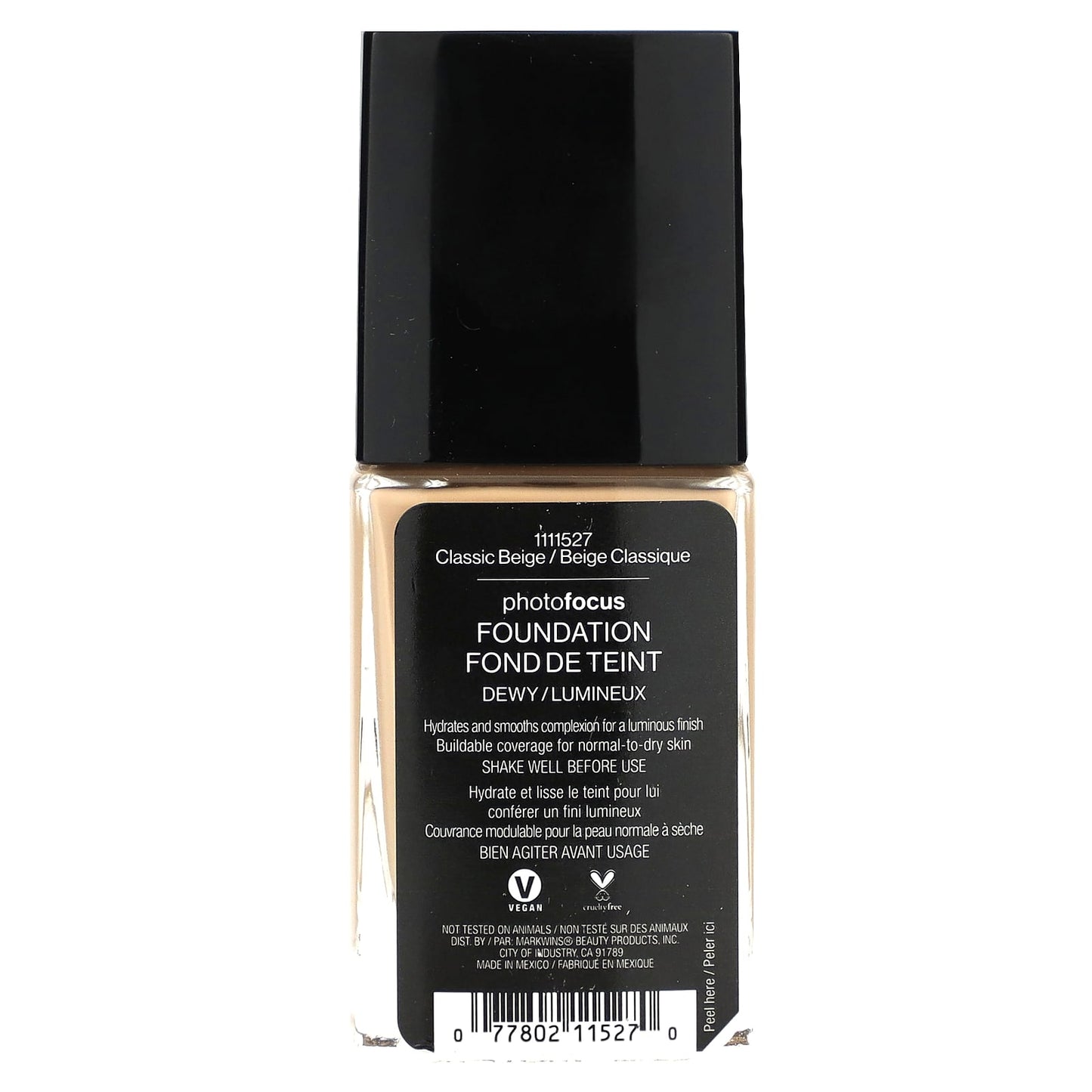 wet n wild, PhotoFocus, Foundation, Dewy, Classic Beige, 0.95 fl oz (28 ml)