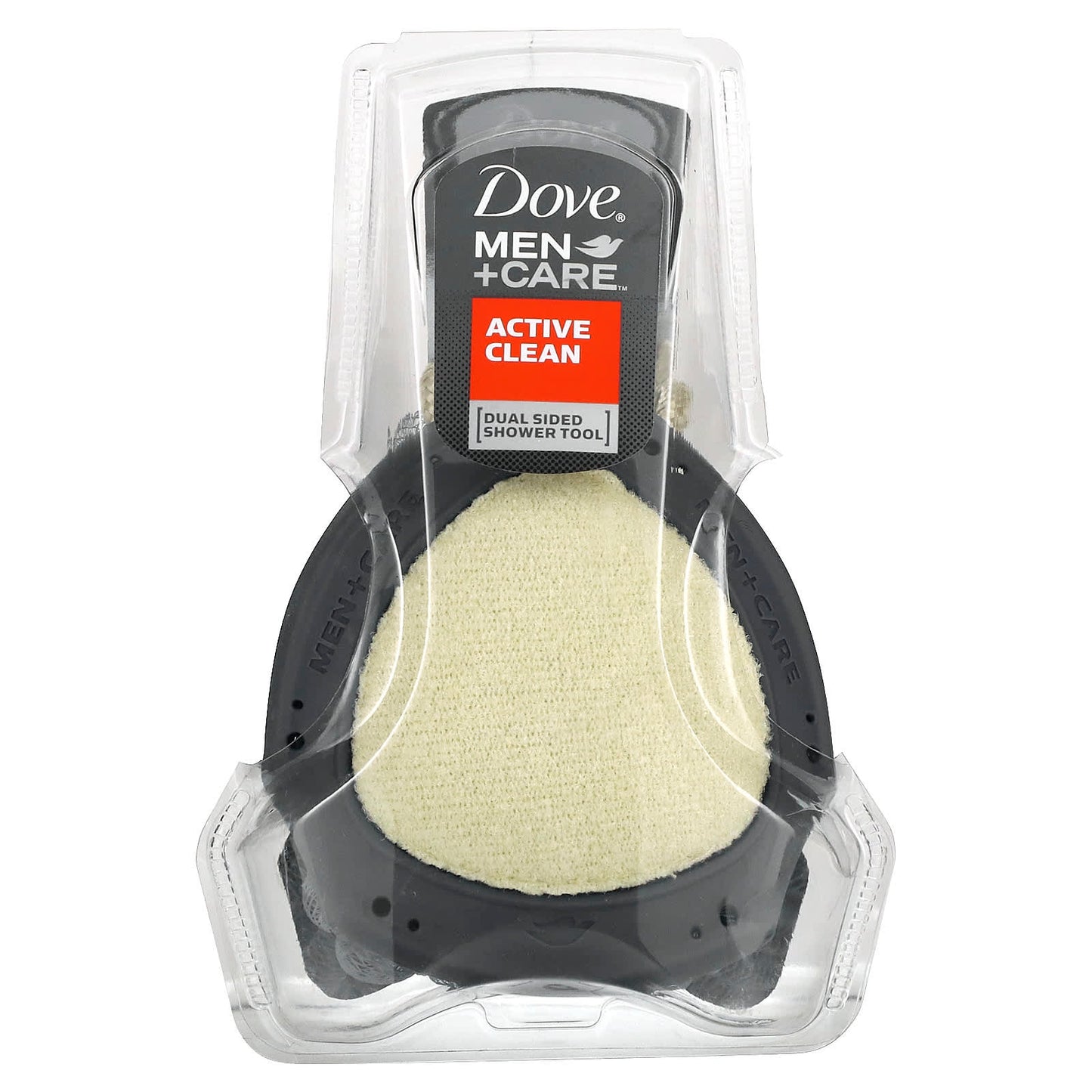 Dove-Men + Care-Active Clean-Dual Sided Shower Tool-1 Sponge