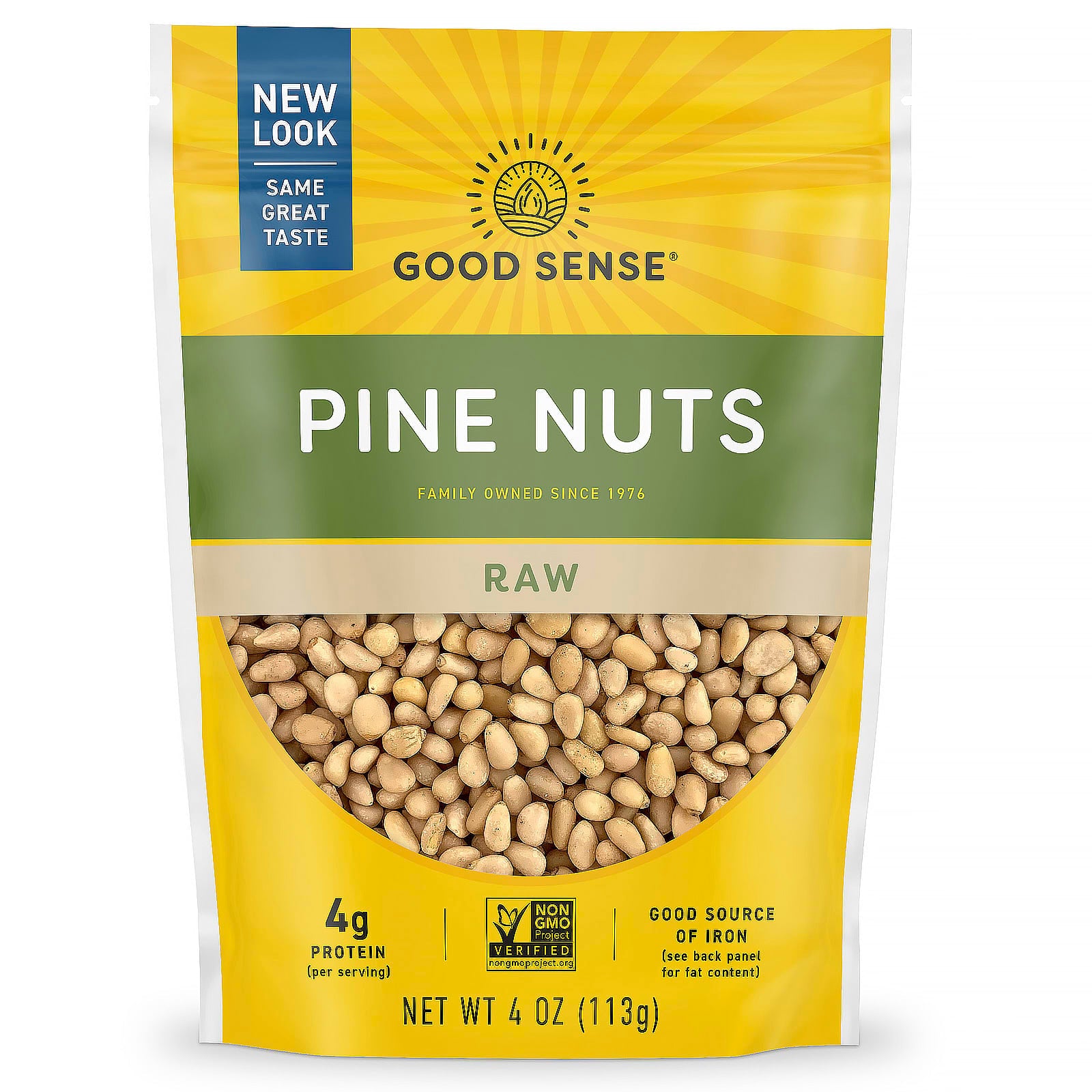 Good Sense-Pine Nuts-Raw-4 oz (113 g)