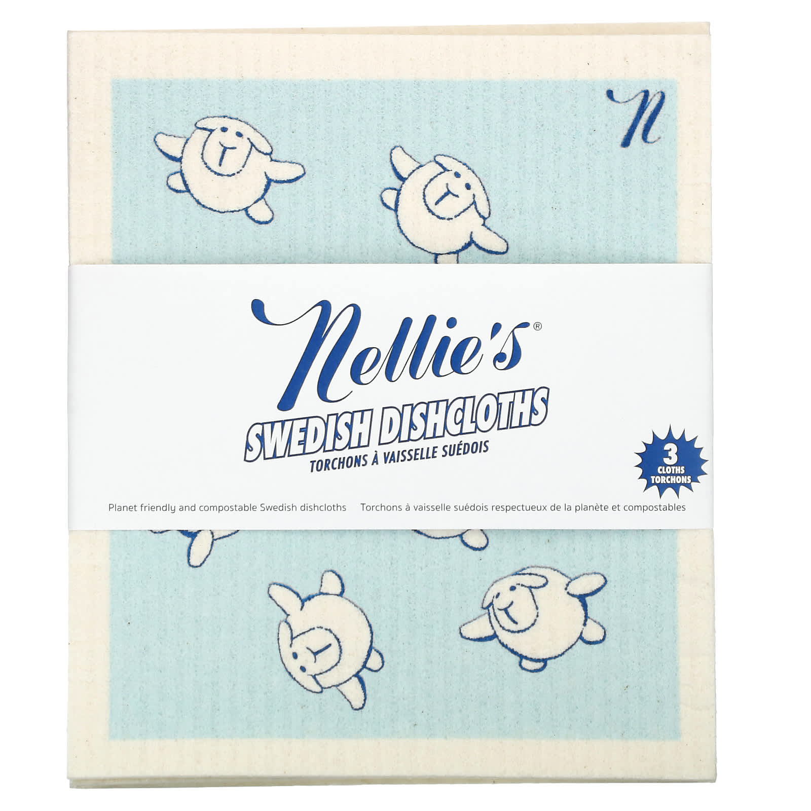 Nellie's-Swedish Dishcloths-3 Cloths