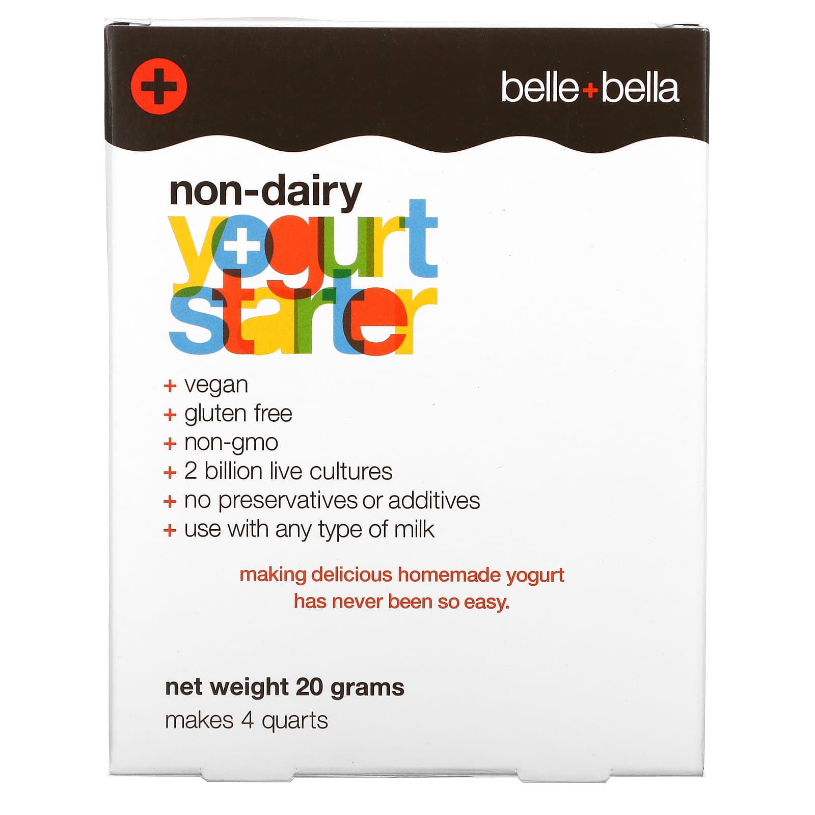 Belle+Bella-Non-Dairy Yogurt Starter-4 Packets-(5 g) Each