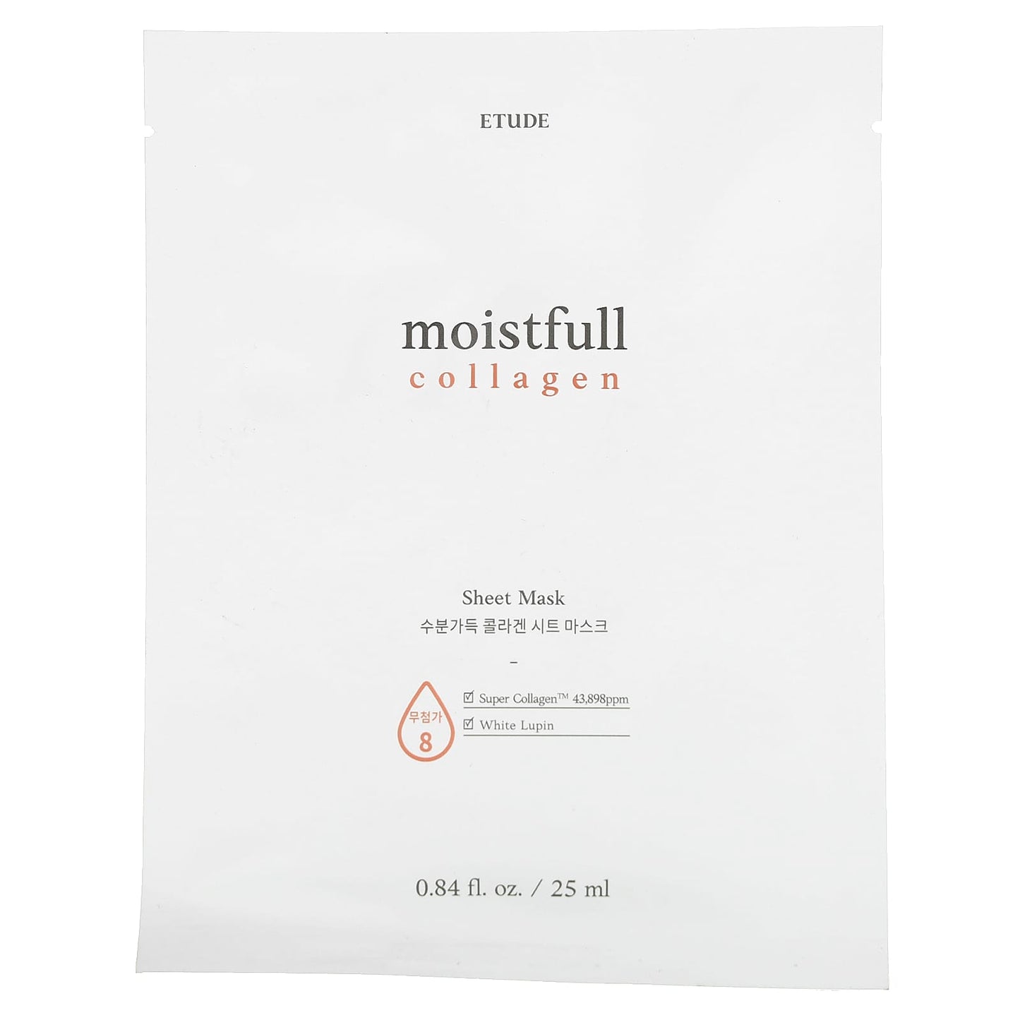 Etude-Moistfull Collagen-Beauty Sheet Mask-1 Sheet-0.84 fl oz (25 ml)