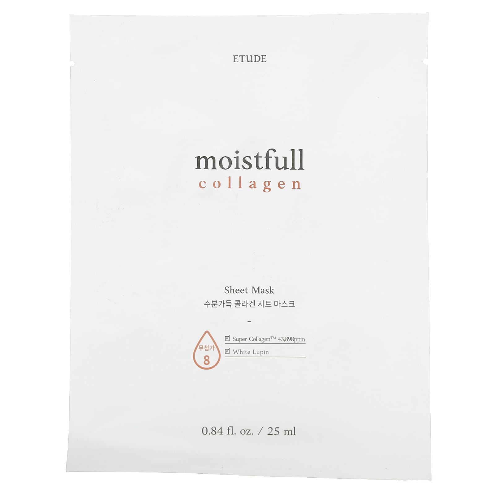 Etude-Moistfull Collagen-Beauty Sheet Mask-1 Sheet-0.84 fl oz (25 ml)