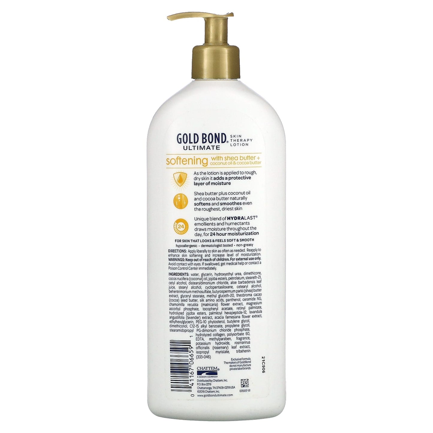 Gold Bond, Ultimate, Skin Therapy Lotion, Softening, Shea  + Coconut Oil & Cocoa Butter, 20 oz (566 g)