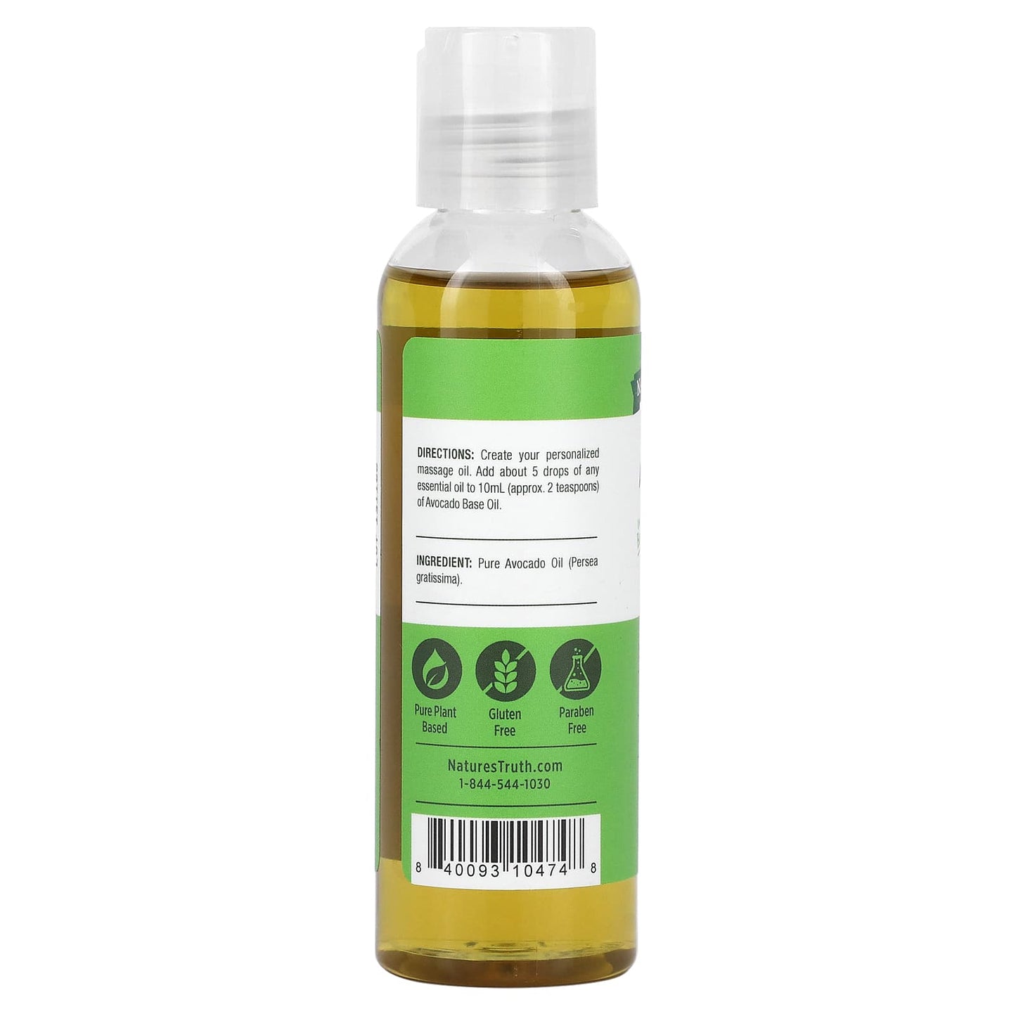 Nature's Truth, Skin Care Oil, Revitalizing Avocado , 4 fl oz (118 ml)