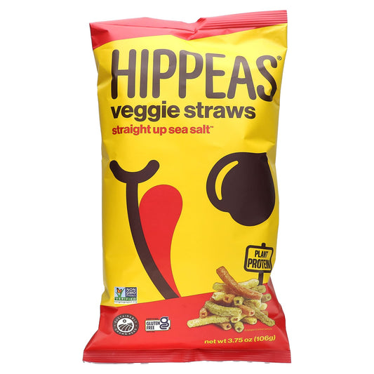 Hippeas-Veggie Straws-Straight Up Sea Salt-3.75 oz (106 g)