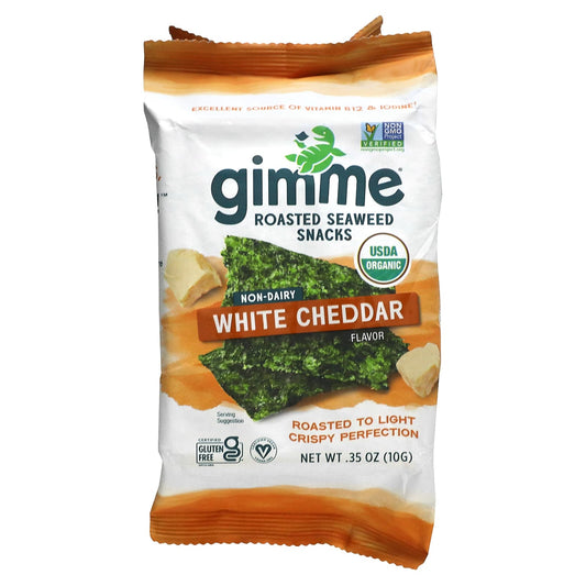 gimMe-Roasted Seaweed Snacks-White Cheddar-0.35 oz (10 g)