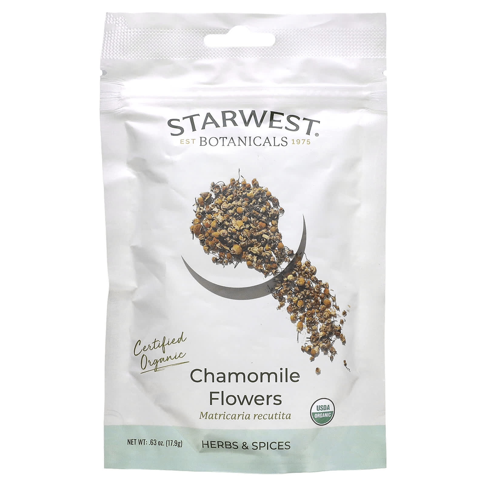 Starwest Botanicals-Organic Chamomile Flowers-0.63 oz (17.9 g)