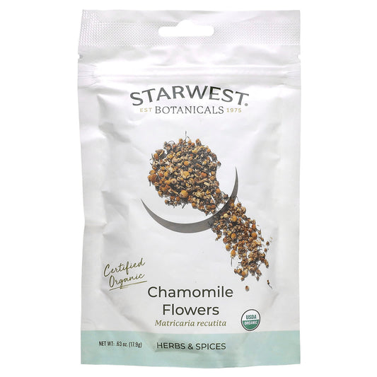 Starwest Botanicals-Organic Chamomile Flowers-0.63 oz (17.9 g)