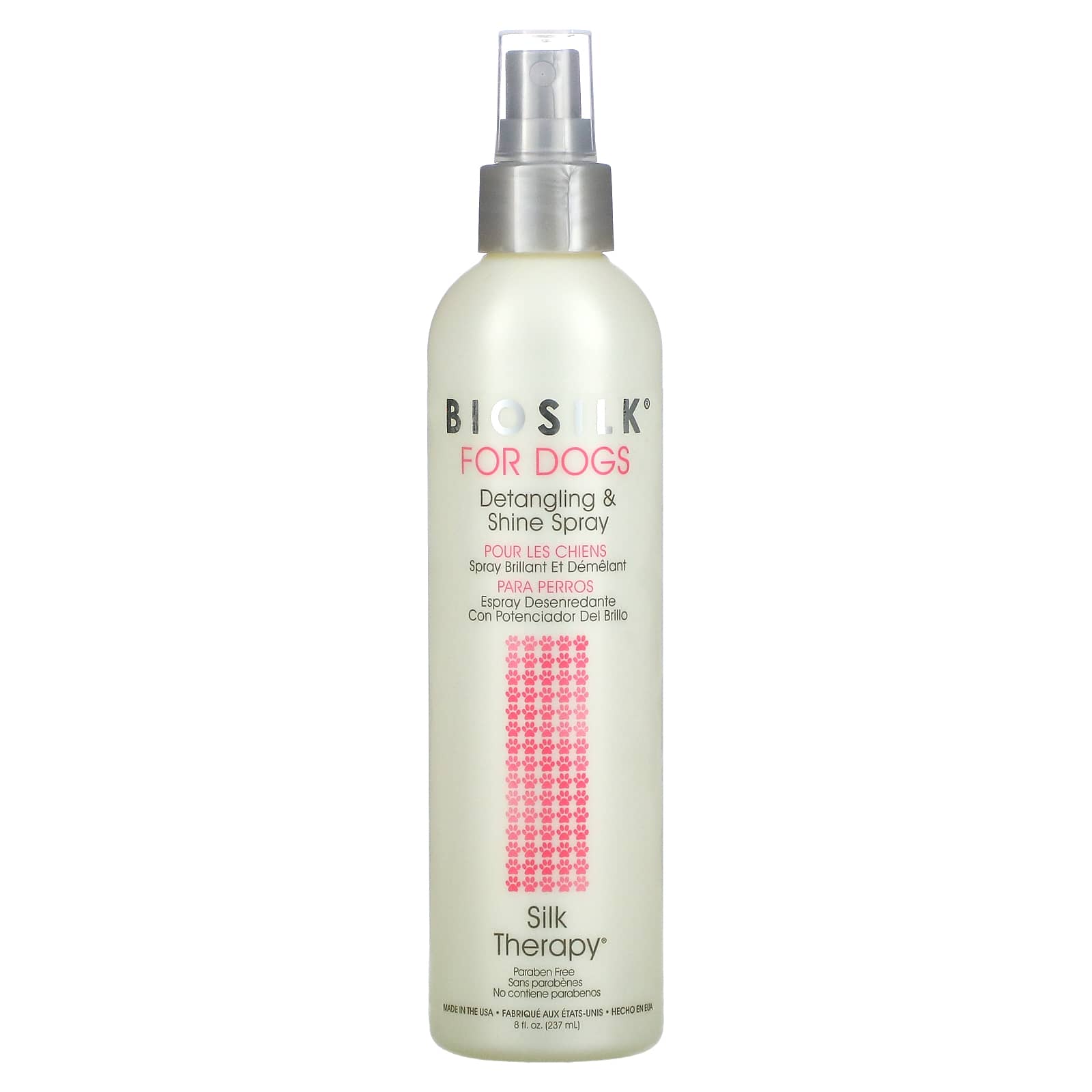 Biosilk-Silk Therapy-Detangling & Shine Spray for Dogs-8 fl oz (237 ml)