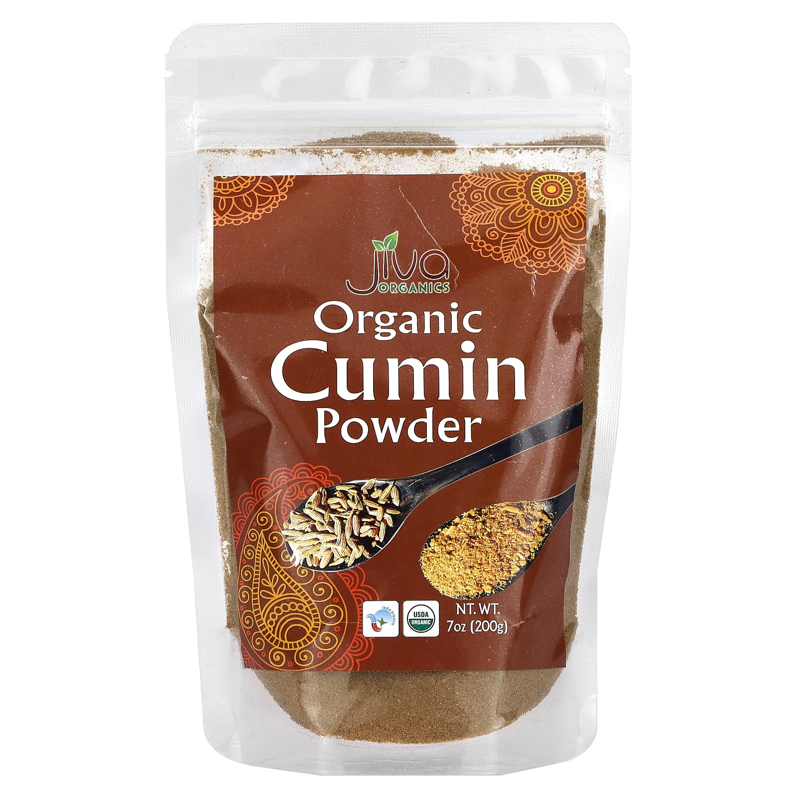 Jiva Organics-Organic Cumin Powder-7 oz (200 g)