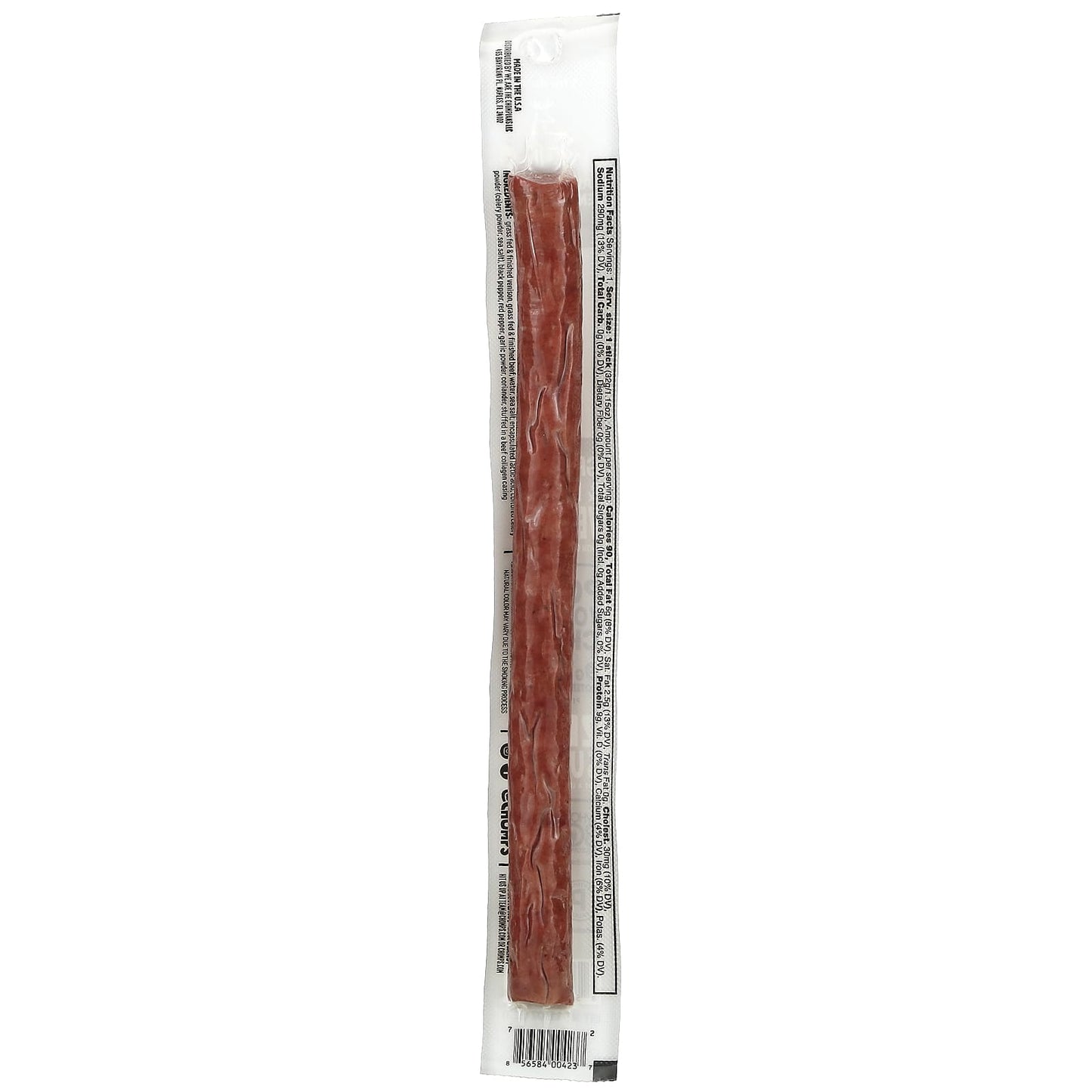 Chomps, Venison Stick with Beef Added, Mild, Salt & Pepper, 1.15 oz (32 g)