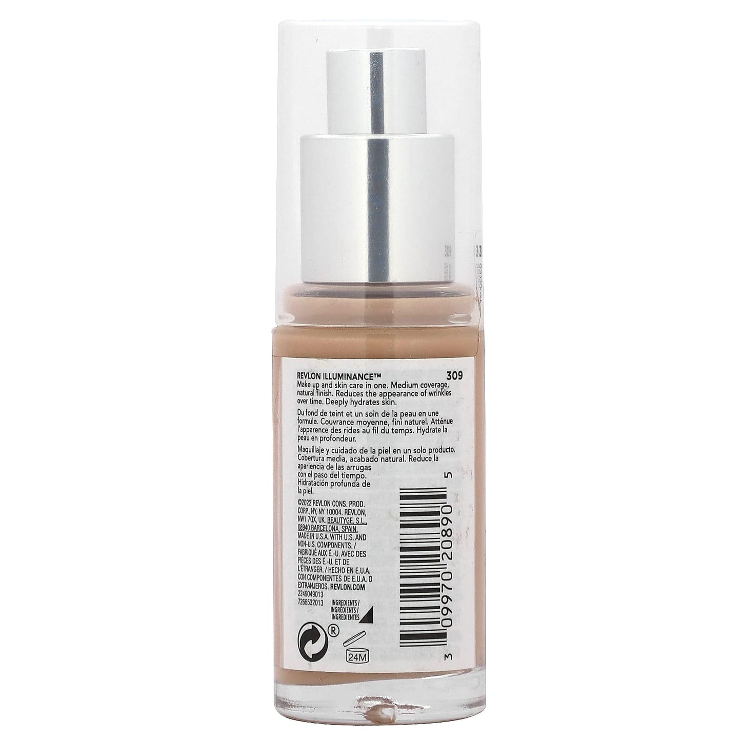 Revlon, Illuminance, Skin-Caring Foundation, 309, 1 fl oz (30 ml)