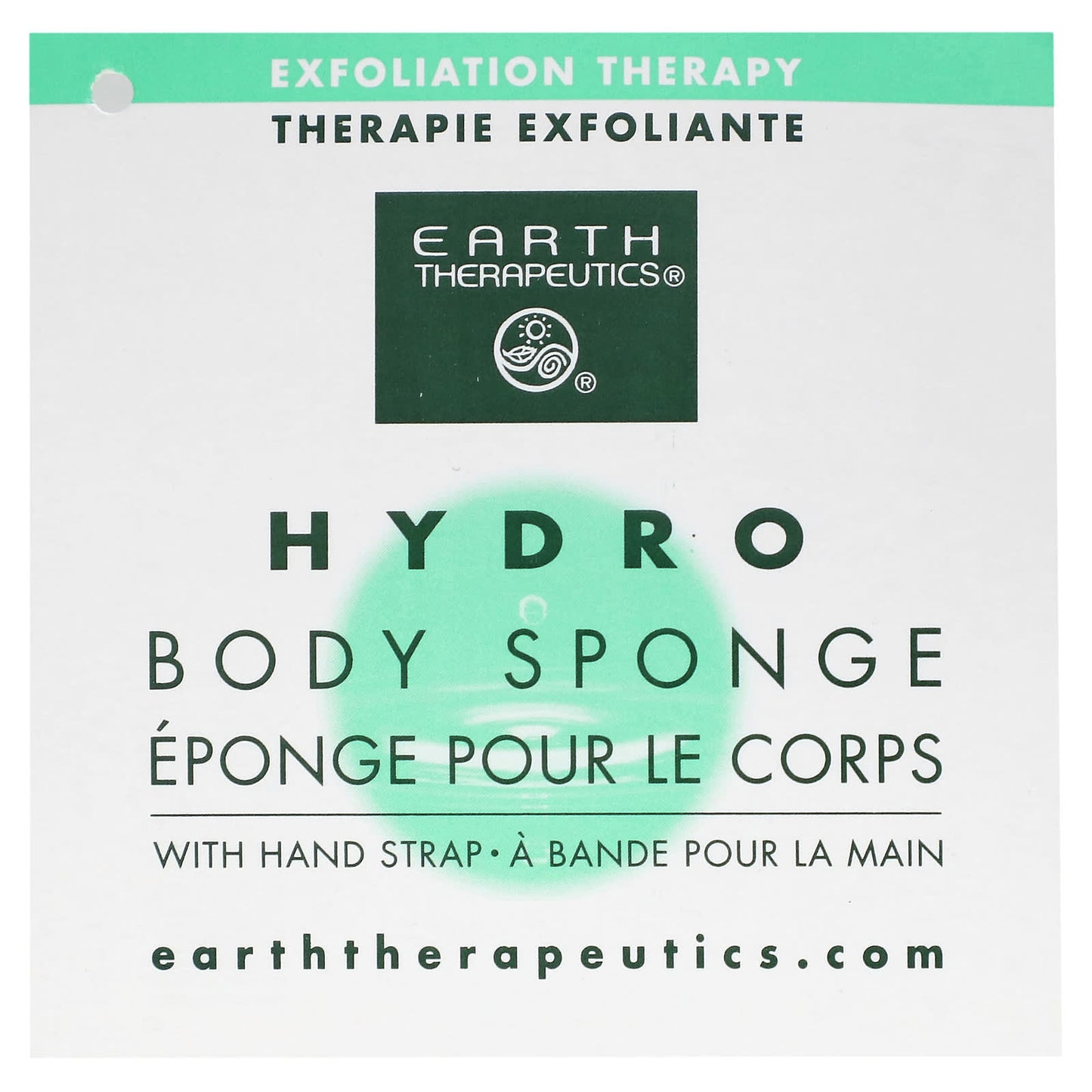 Earth Therapeutics, Hydro Body Sponge, Blue, 1 Sponge