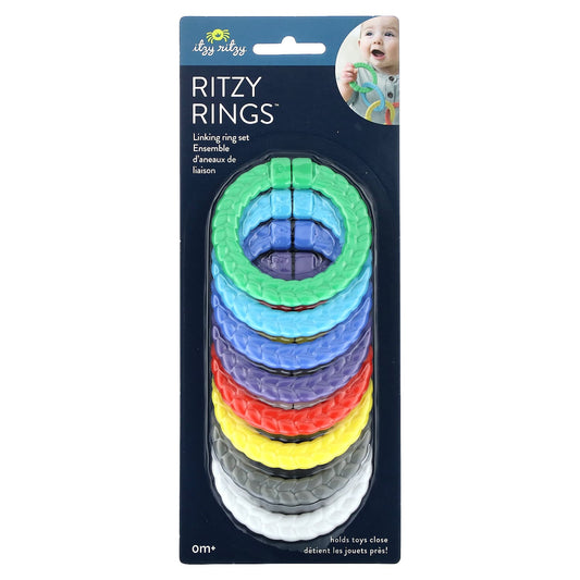 itzy ritzy-Ritzy Rings-Brights-0 Months+-Assorted Colors-8 Rings