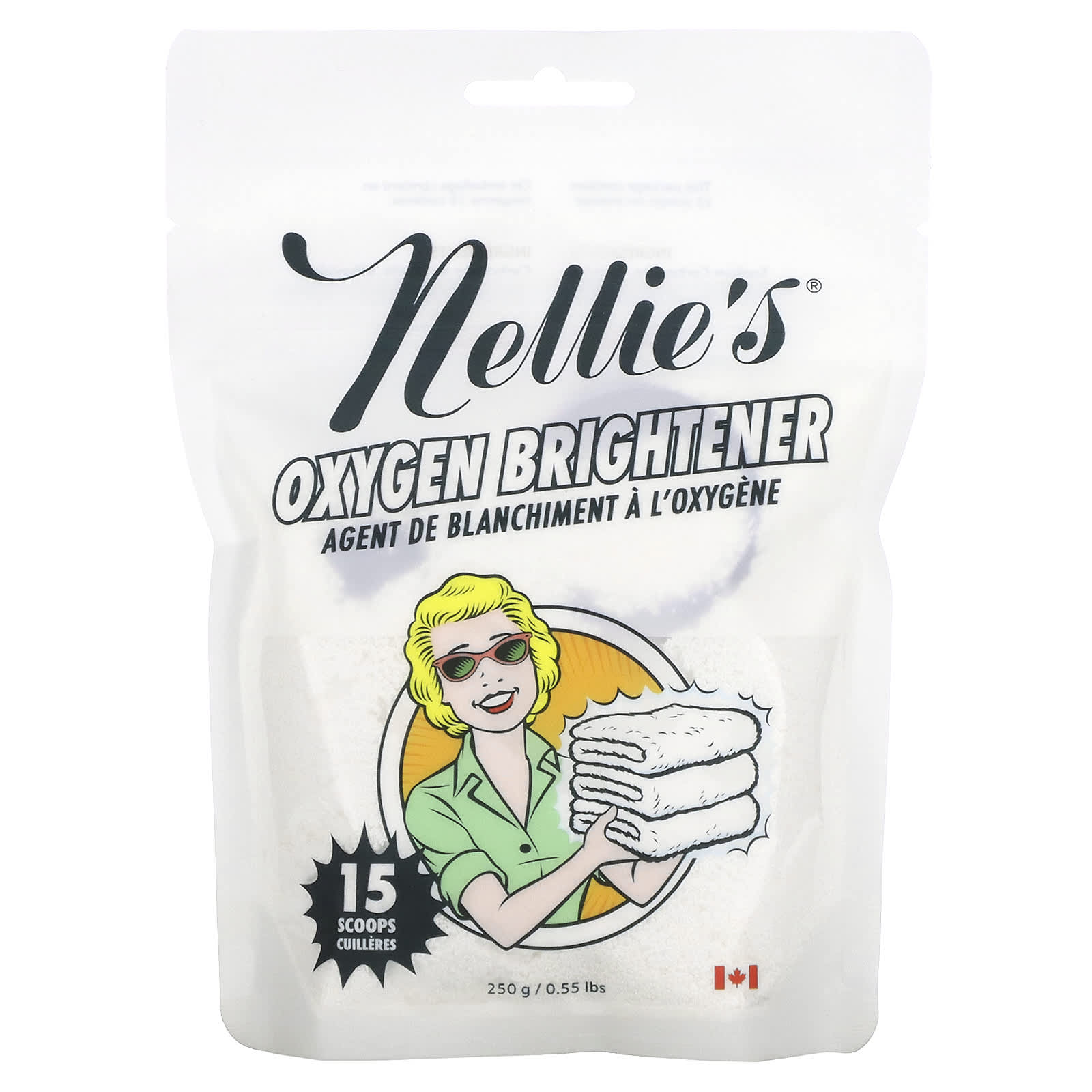 Nellie's-Oxygen Brightener-15 Scoops-0.55 lbs (250 g)