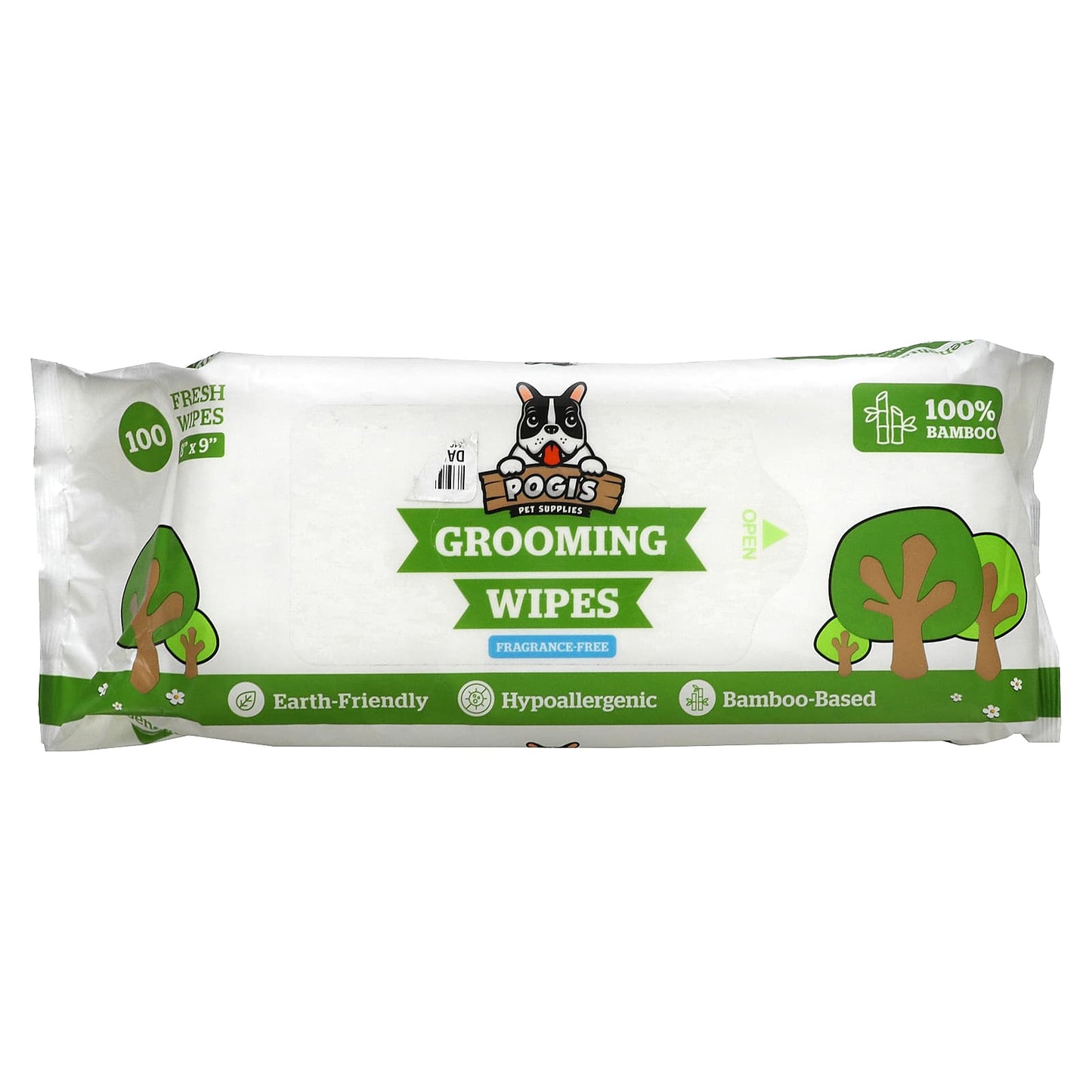 Pogi's Pet Supplies-Grooming Wipes-Fragrance Free-100 Fresh Wipes